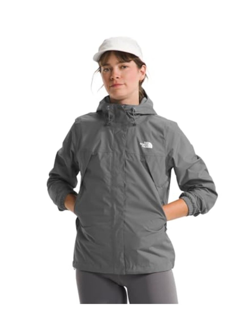 Women's Waterproof Recycled Nylon Rain Jacket Windproof Hooded Shell